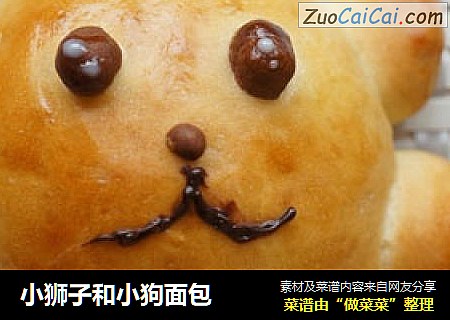 小狮子和小狗面包
