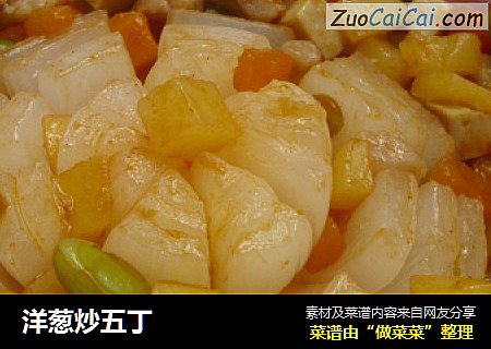 洋葱炒五丁