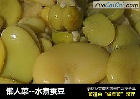 懒人菜--水煮蚕豆