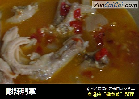 酸辣鸭掌