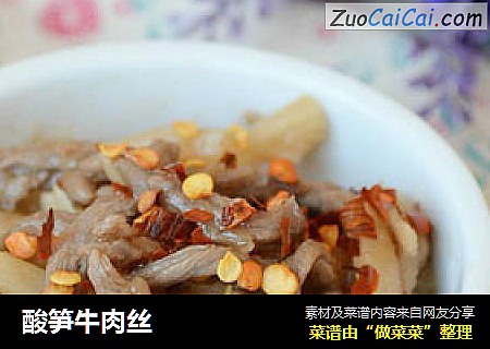 酸笋牛肉丝