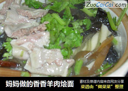 妈妈做的香香羊肉烩面