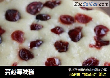 蔓越莓发糕