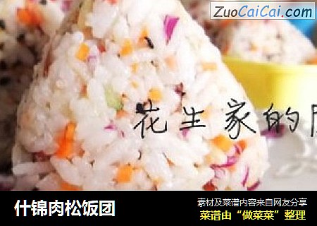 什锦肉松饭团
