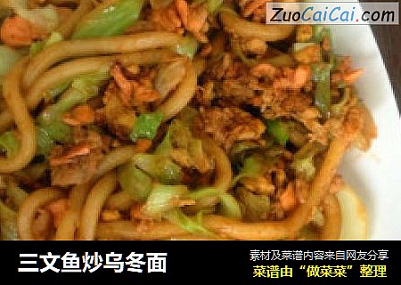 三文鱼炒乌冬面