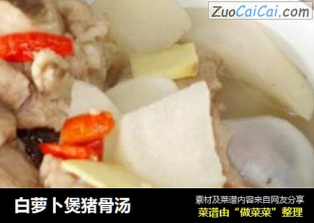 白萝卜煲猪骨汤