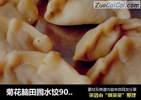 菊花脑田园水饺90后自制筷子擀面