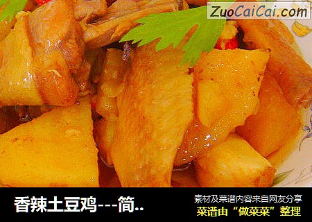 香辣土豆鸡---简单炖菜几步搞定