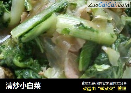 清炒小白菜