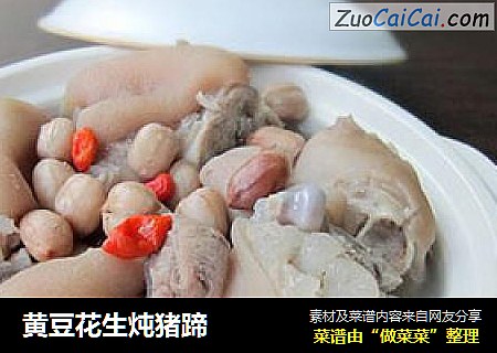黄豆花生炖猪蹄