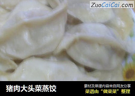 猪肉大头菜蒸饺