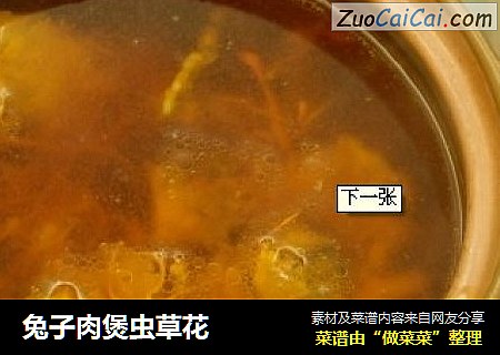 兔子肉煲虫草花