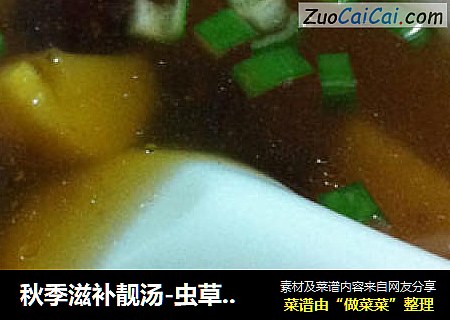 秋季滋补靓汤-虫草花炖鹌鹑