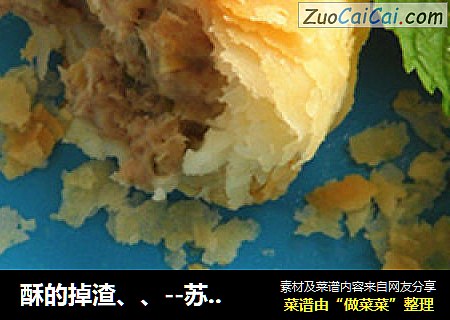 酥的掉渣、、--苏式鲜肉月饼