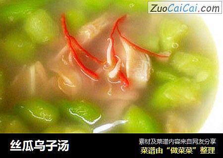 丝瓜乌子汤