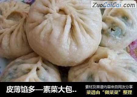 皮薄馅多—素菜大包（详细步骤）