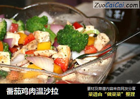番茄鸡肉温沙拉