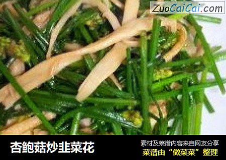 杏鲍菇炒韭菜花