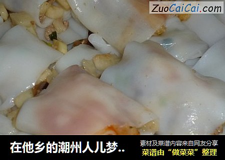 在他乡的潮州人儿梦寐的味道-----竹笋卷粿条