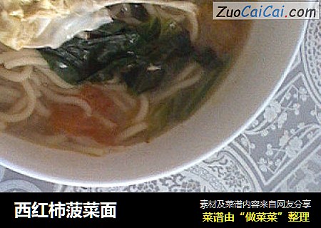 西红柿菠菜面