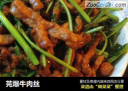 芫爆牛肉丝