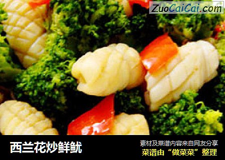 西兰花炒鲜鱿