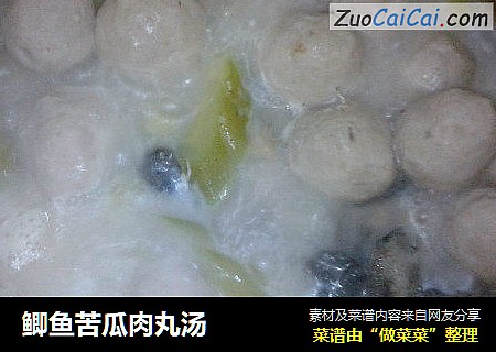 鲫鱼苦瓜肉丸汤