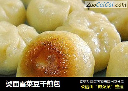 烫面雪菜豆干煎包