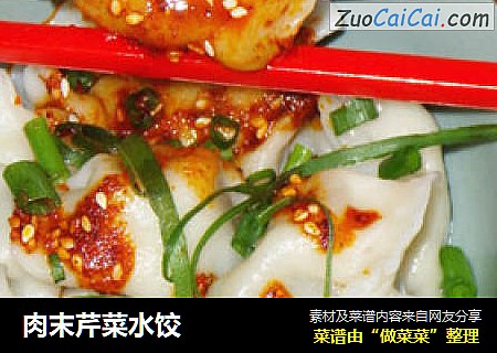 肉末芹菜水饺