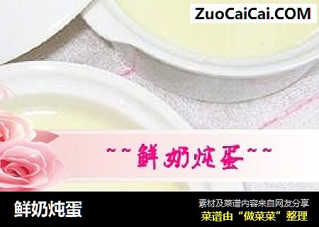 鲜奶炖蛋