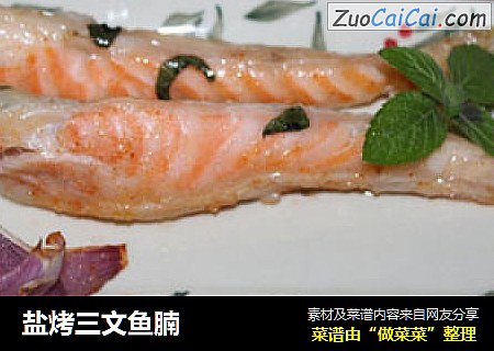 盐烤三文鱼腩