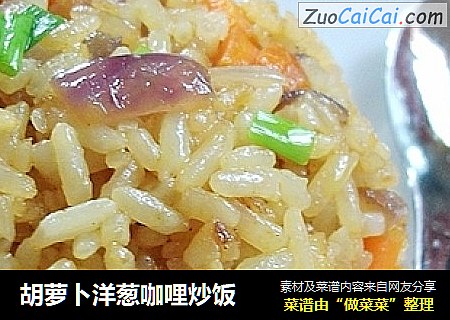 胡萝卜洋葱咖哩炒饭