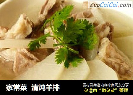 家常菜  清炖羊排