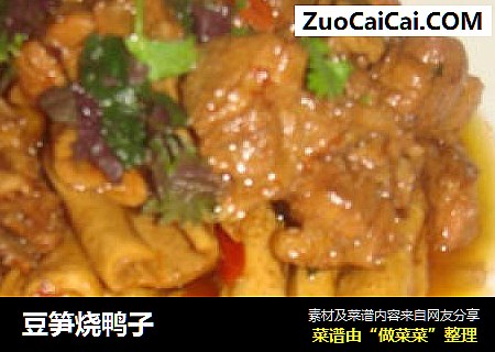 豆笋烧鸭子
