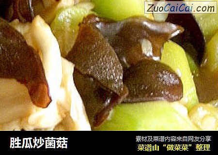 胜瓜炒菌菇