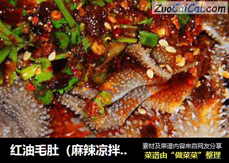 红油毛肚（麻辣凉拌牛白叶）