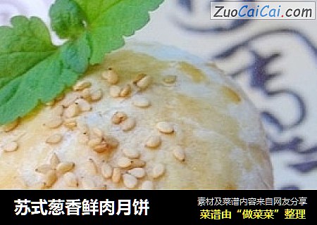 苏式葱香鲜肉月饼