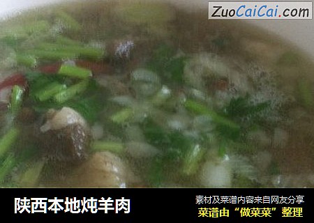 陕西本地炖羊肉