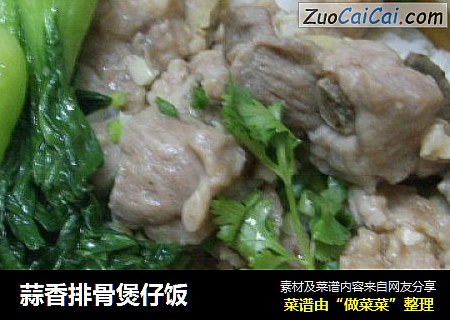 蒜香排骨煲仔饭