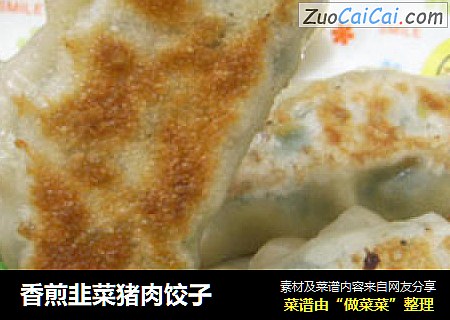香煎韭菜猪肉饺子