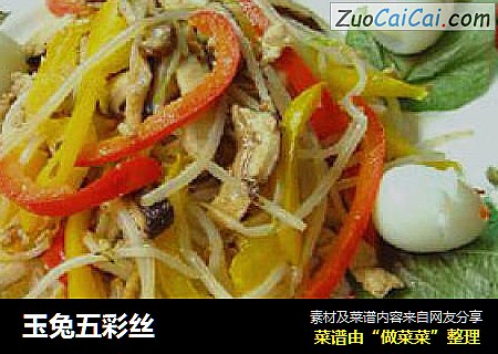 玉兔五彩丝