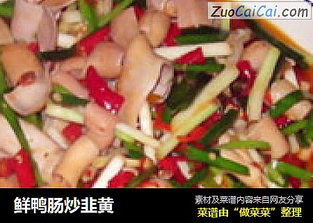 鲜鸭肠炒韭黄