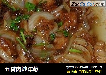 五香肉炒洋葱