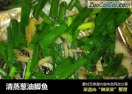 清蒸葱油鲫鱼