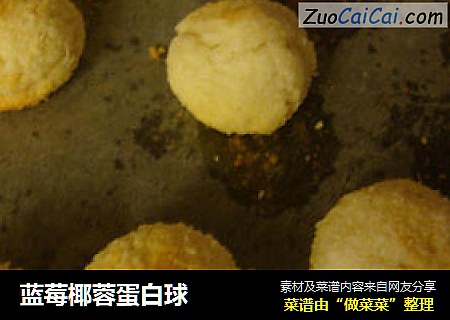 蓝莓椰蓉蛋白球