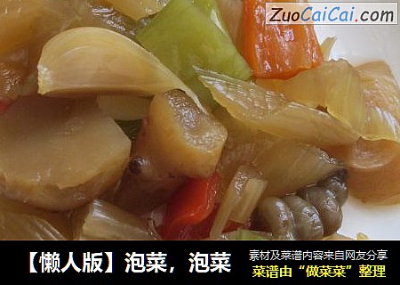 【懒人版】泡菜，泡菜