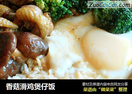 香菇滑鸡煲仔饭