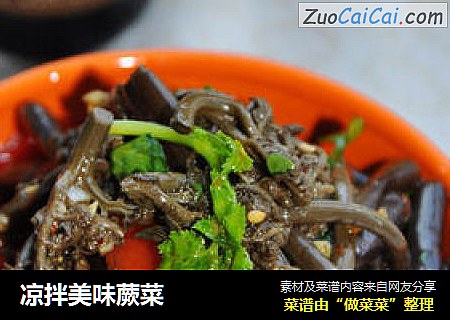 凉拌美味蕨菜