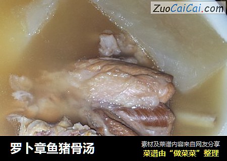 罗卜章鱼猪骨汤