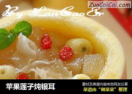 苹果莲子炖银耳